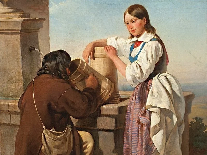 1807-Alojzy Reichan - Scena al pozzo, 1847 - Muzeum Narodowe we Wrocławiu